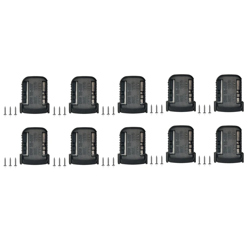 

10PCS Suitable For Dewalt Series 18V Lithium Battery Fixing Bracket Belt Buckle Universal Base