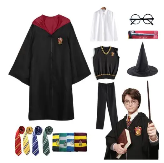 Donne Elder Girls School Uniform Cosplay Hermione Granger Robe Mantello Costume Costume Di Halloween