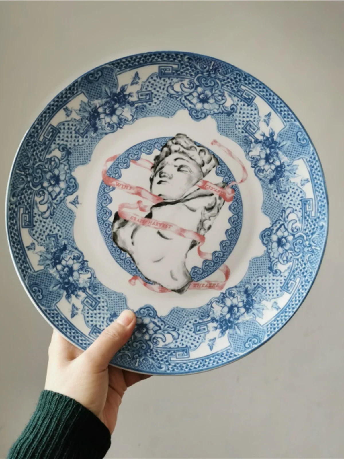 

High quality Greek Bacchus decorative plate, hanging plate, household tableware, breakfast plate