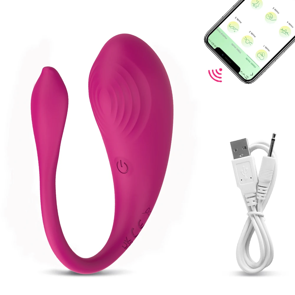 APP Bluetooth Control Vibrator Egg for Female Clitoris Stimulator Wearable G Spot Massager Vibrating Egg for Adult Women Sex Toy