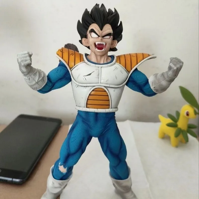 Hot Anime 25Cm Dragon Ball Super Figure Vegeta Muesli Action Figure Vegeta Iv E Cereal Race Muesola Pvc Model Collection Toy