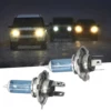 2pcs Super Bright Halogen Bulbs H4/HB2 9003 Warm White12V 55W 6000K Car Headlight Fog Lights Driving Lamp White 3