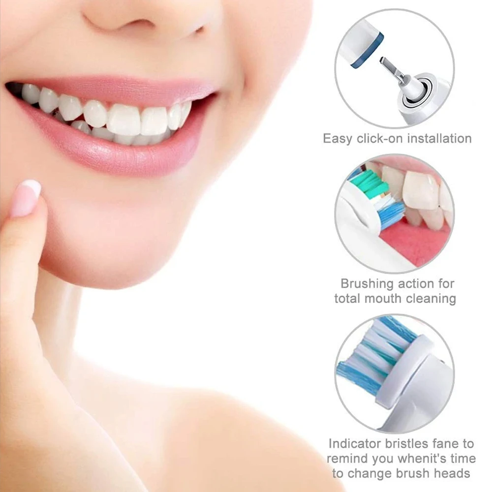 12PCS Replaceable Brush Heads For Oral B Electric Toothbrush