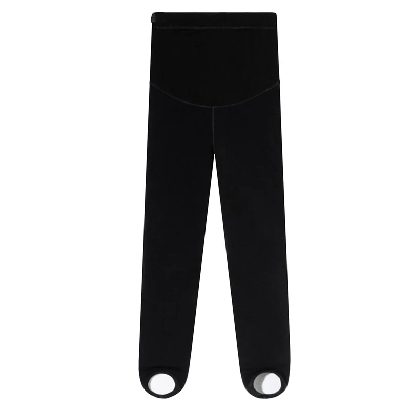 Winter Thick Warm Pregnant Women Thermal Fleece Pants Trample Feet Leggings Pregnancy Legging Maternity Stretched Trousers -30℃