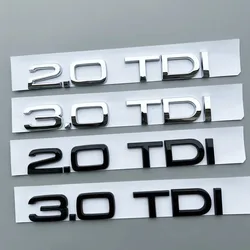 Premium 3D Chrome Letters Logo Badge Emblem Decals - Car Styling Accessories - 3.0 TDI (Chrome)