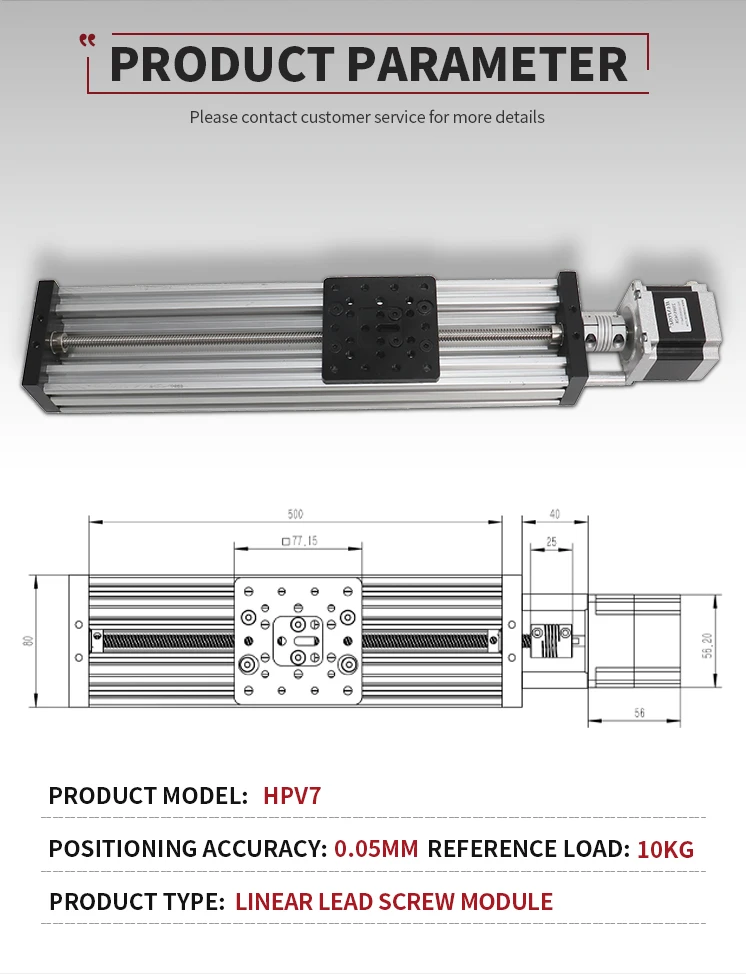 plomo 2 4 8 12mm motor de passo