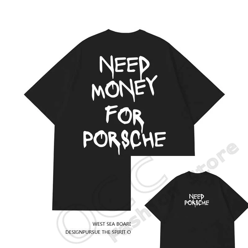 Cotton T-Shirt American Fashion Brand Letter Printed Short Sleeve Men And Women Instagram Trend T-Shirt Summer Loose Couple Top 2