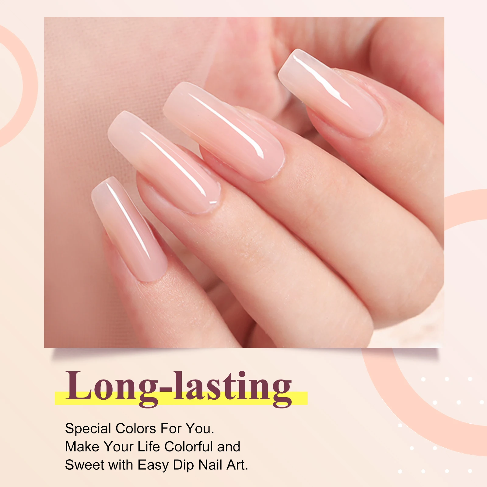 28g/box Professional Acrylic Powder Pink Nude Glitte Color Acrylic Powder for Acrylic Nail Extension 4