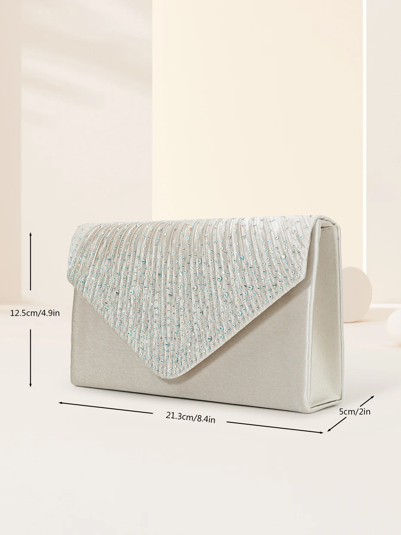 Women Evening Envelope Handbag Prom Sequin Clutch Purse Chain Shoulder Cross Body Bag for Wedding Party Purse
