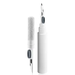 Multi-Purpose Bluetooth Earphones Cleaning Kit with Brush and Pen Tool (White 1pc)