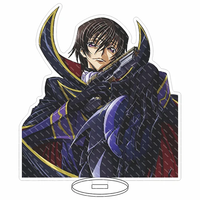 CODE GEASS Anime Figures Lelouch Lamperouge Acrylic Stands Kallen Stadtfeld  Character Model Plate Desk Decor Standing Sign Toys