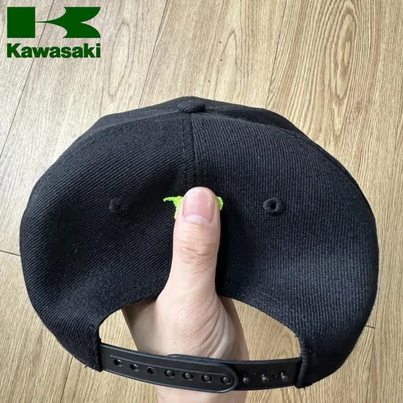 Baseball Cap Kawasaki Fashion Baseball Cap Embroidered Snapback Flat Cap Adorable Sun Caps Fishing Hat for Unisex Teens Bill Hip Hop Hats sun protection hat