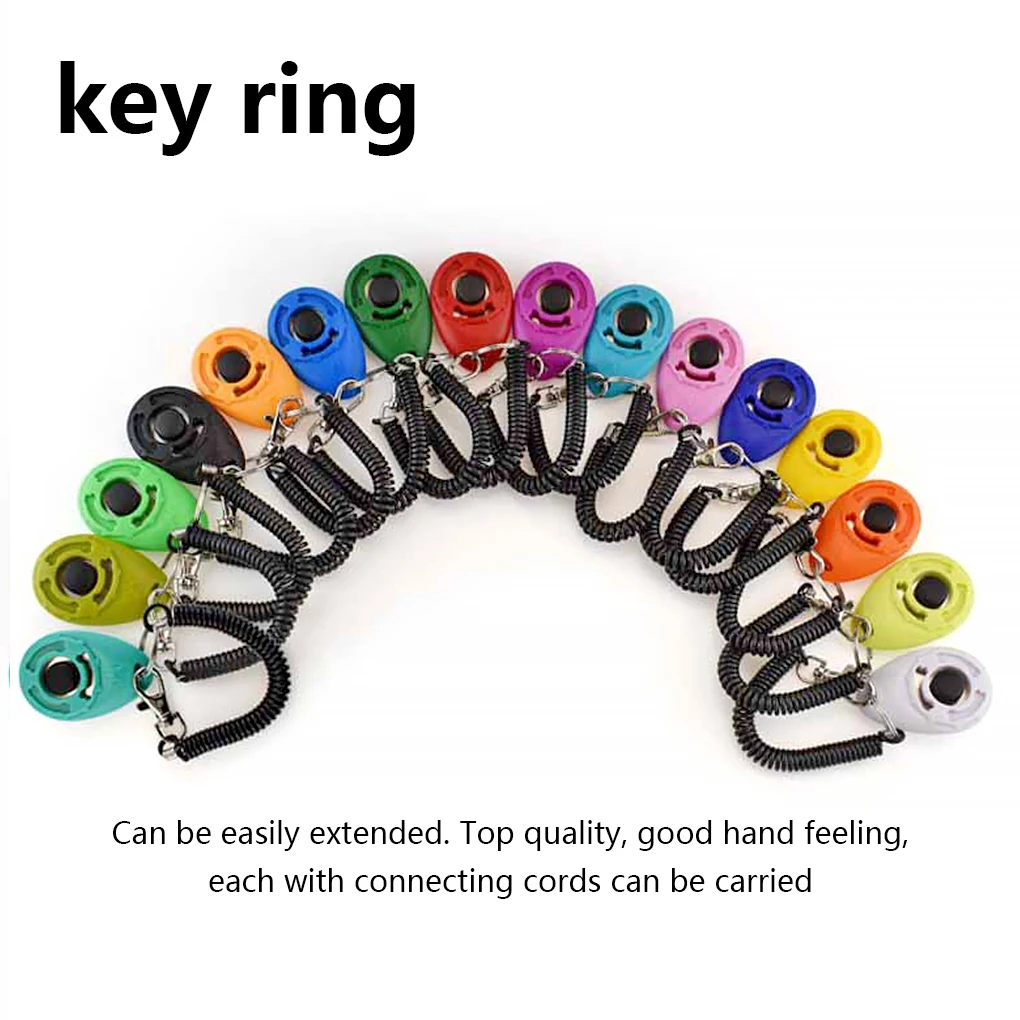 Portable Pets Training Clicker Animal Behavior Aids Diet Button Trainer Professional Indoor Outdoor Pet Dog Training Supplies