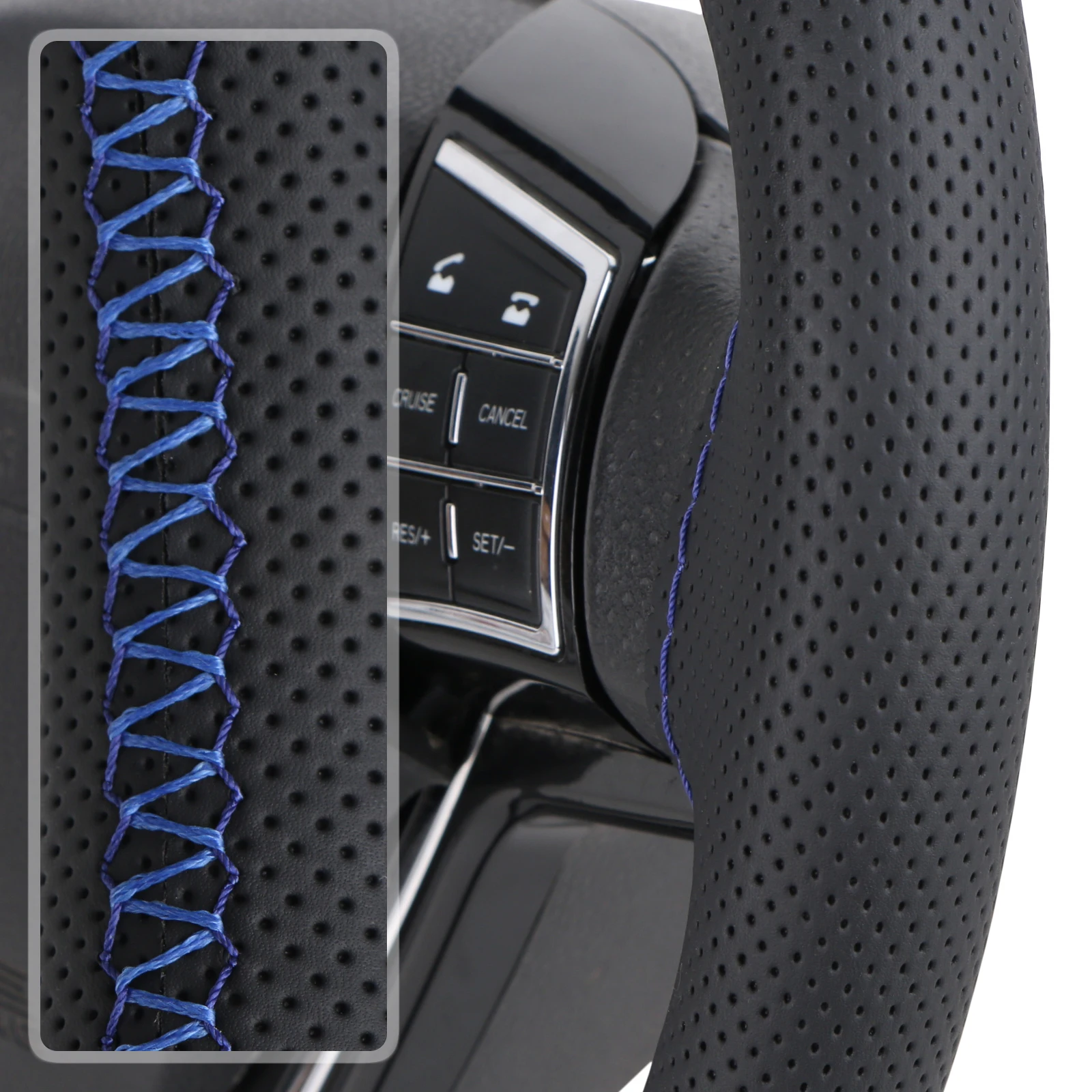 37-39cm Car steering wheel cover Perforated Microfiber Leather Breathable And Non-Slip Steering Wheel Protector
