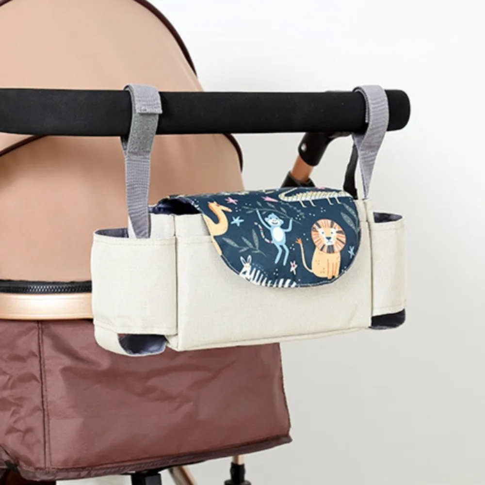 Multifunctional Baby Stroller Bag Large Capacity with Multiple Pockets Stroller Storage Hanging Bag Baby Care Mom Handbag
