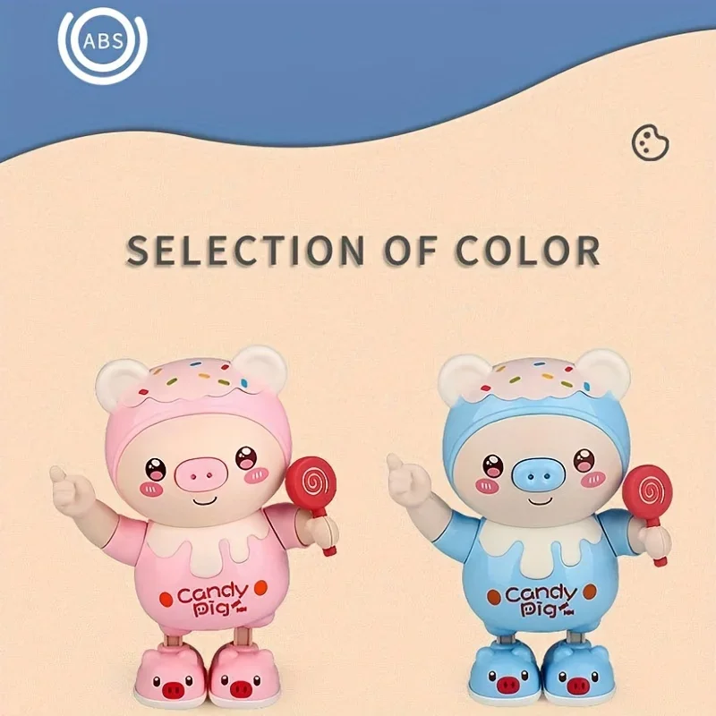 Electric piggy with music light move sing dance twist Pets Pig baby toys Walking Cute Smart early educational Doll for children 4