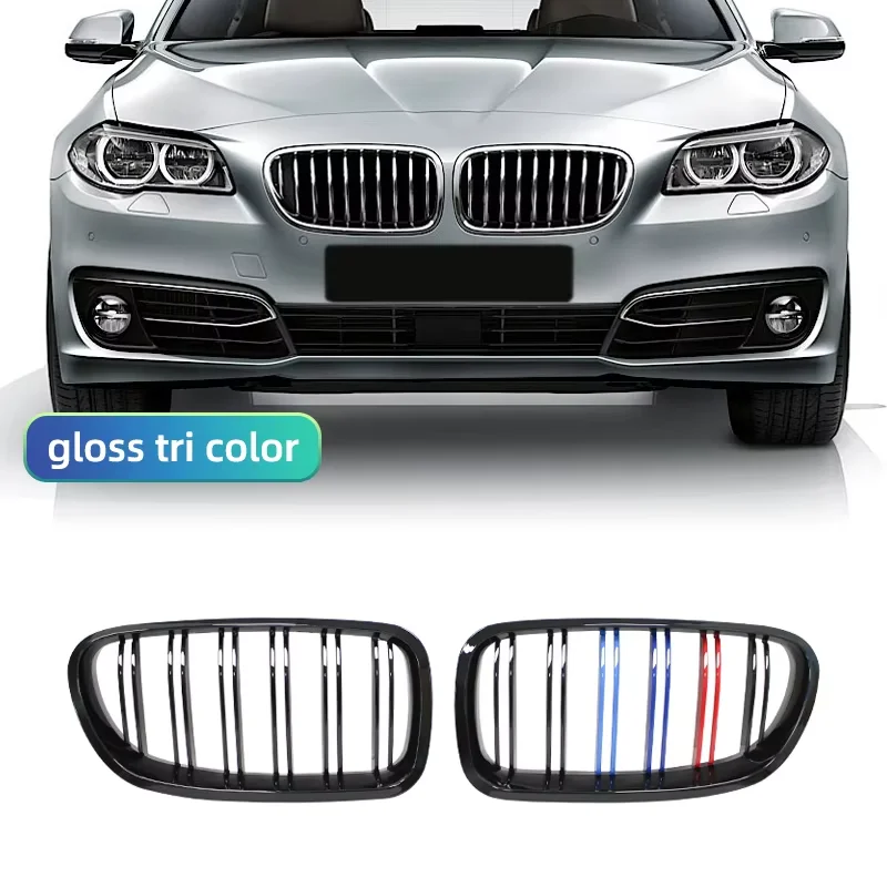 Glossy Black Double-Slat Racing Grille Replacement