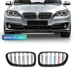 Glossy Black Double - Slat Racing Grille Replacement (3 Colors)