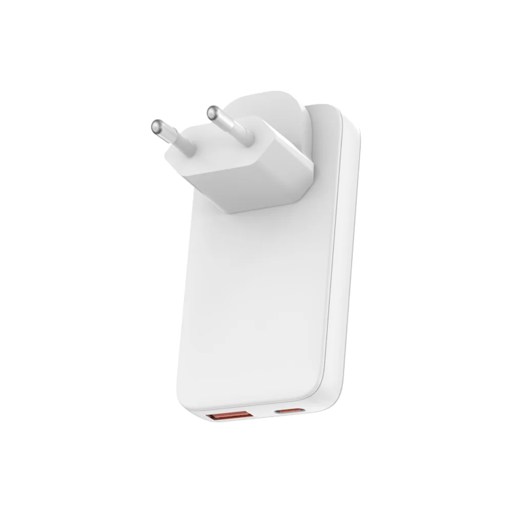 Slim GaN 45W USB C USB A Wall Charger,Folding Fast Charger with Dual Ports, Fast Charging for iPhone 16 Pro Max Samsung Galaxy