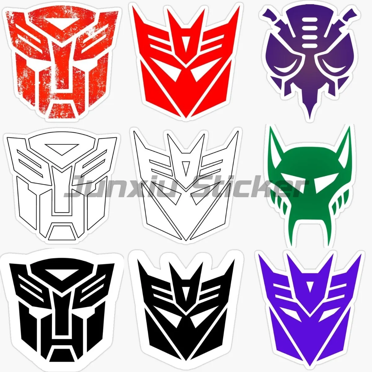 Autobot Transformer Logo Sticker Accessori Vinile Impermeabile Window Wall Laptop Racing Moto Camion Casco Decorazione Decalcomania