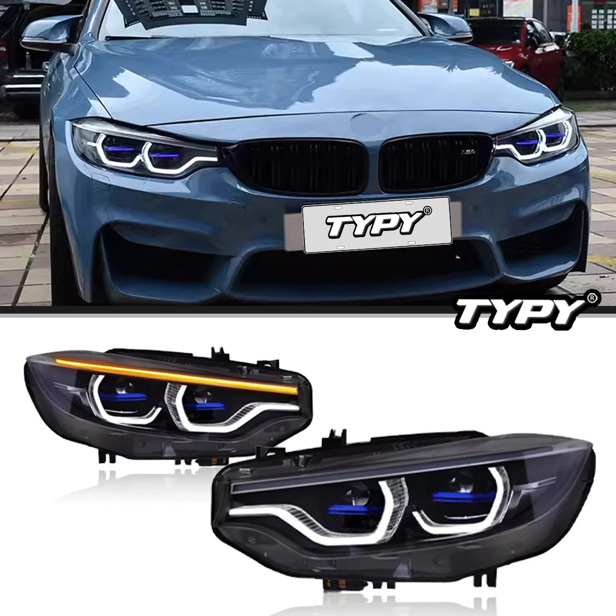 

TYPY Car Headlights For BMW 4 Series F32 2013-2019 LED Car Lamps Daytime Running Lights Dynamic Turn Signals Car Accessories