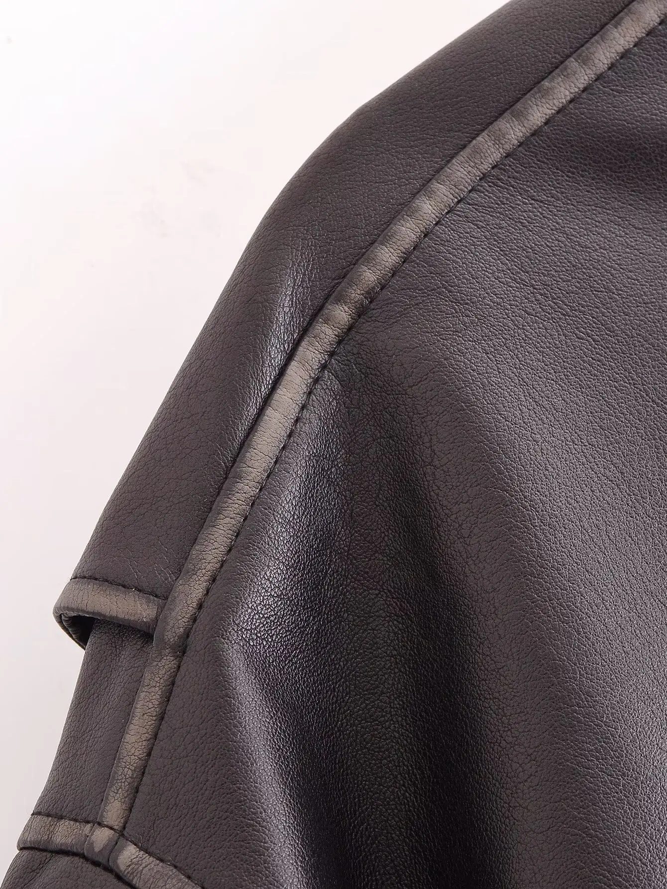 Leather Jackets Women's Coat Black Outwear Casual Loose Faux 2024 Pu Jacket With Zipper Pockets Streetwear Fashion Woman Jackets