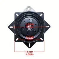 Heavy-Duty Chair Swivel Base 6"/4", 360° Rotating, Smooth Mechanism - Perfect for Bar Stools & Furniture Accessories 3