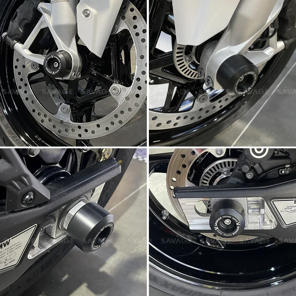S1000RR 휠 액슬 포크 크래시 슬라이더, BMW M S 1000 RR 2021-2024 오토바이 리어 프론트 휠 프레임 슬라이더 보호대