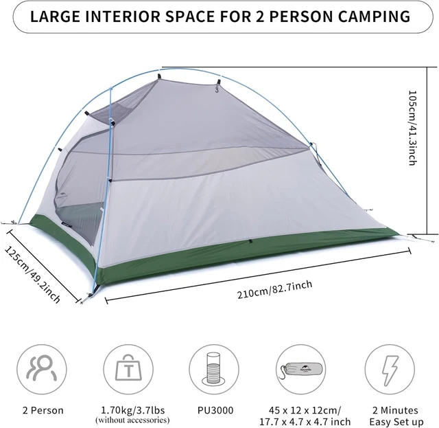 Ultralight 2-Person Camping Tent 5