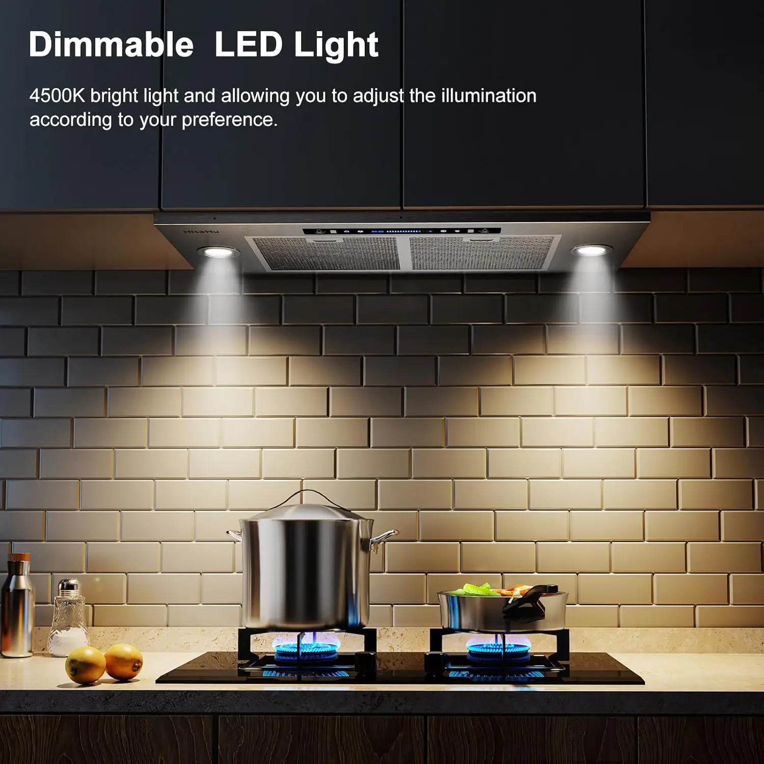 30 Inch / 36 Inch, 900  with Convertible Ductless , 4 Speed Gesture Sensing 5
