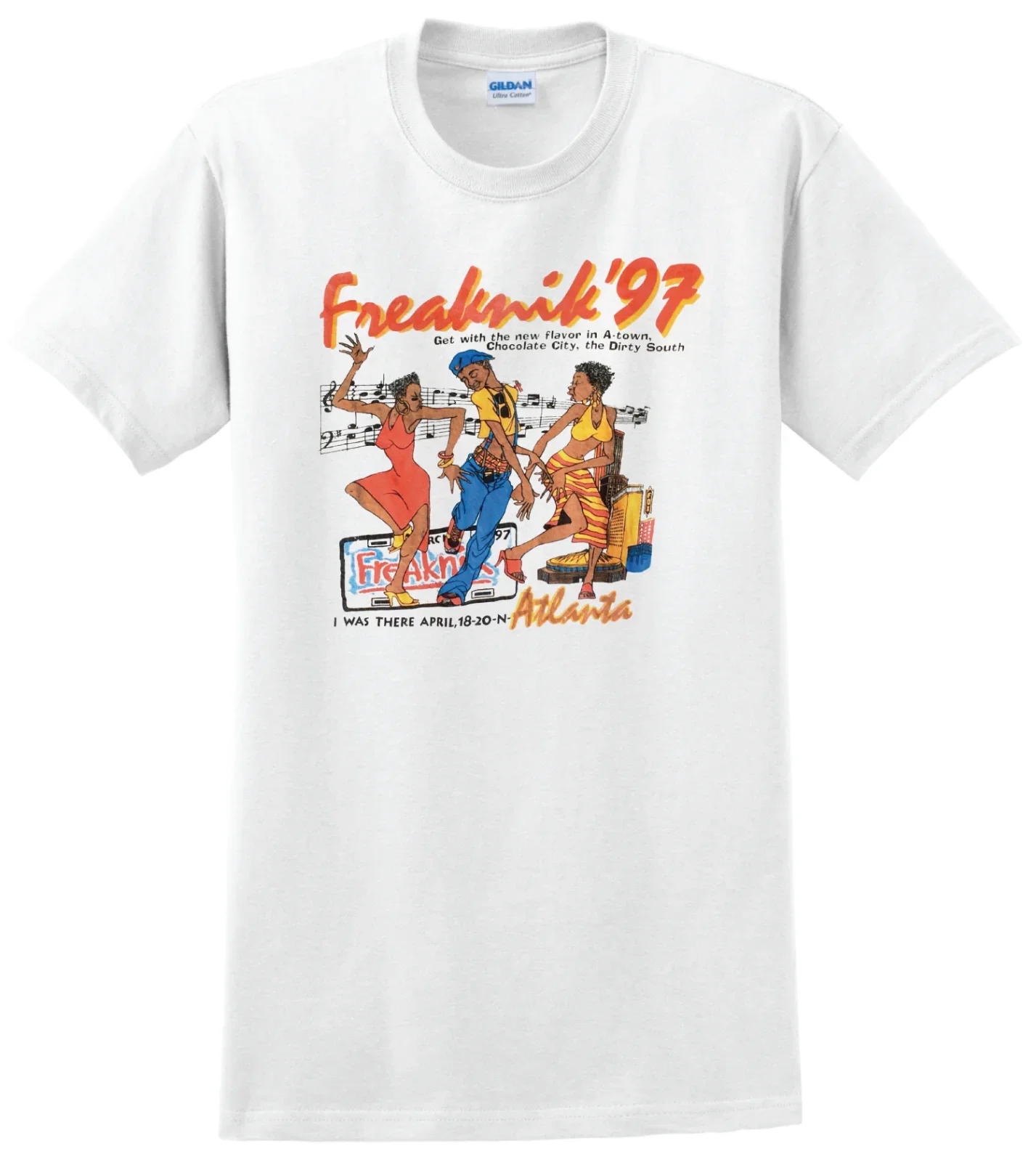

97 'Freaknik Атланта 1997 шоколадный город-100% хлопчатобумажная футболка