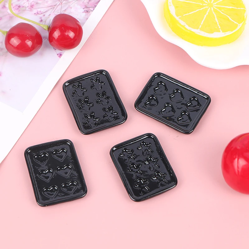 Doll house toys 1/12 Dollhouse Miniature Accessories Mini Metal Plate Dollhouse Miniature Baking Tray for Doll House Decoration