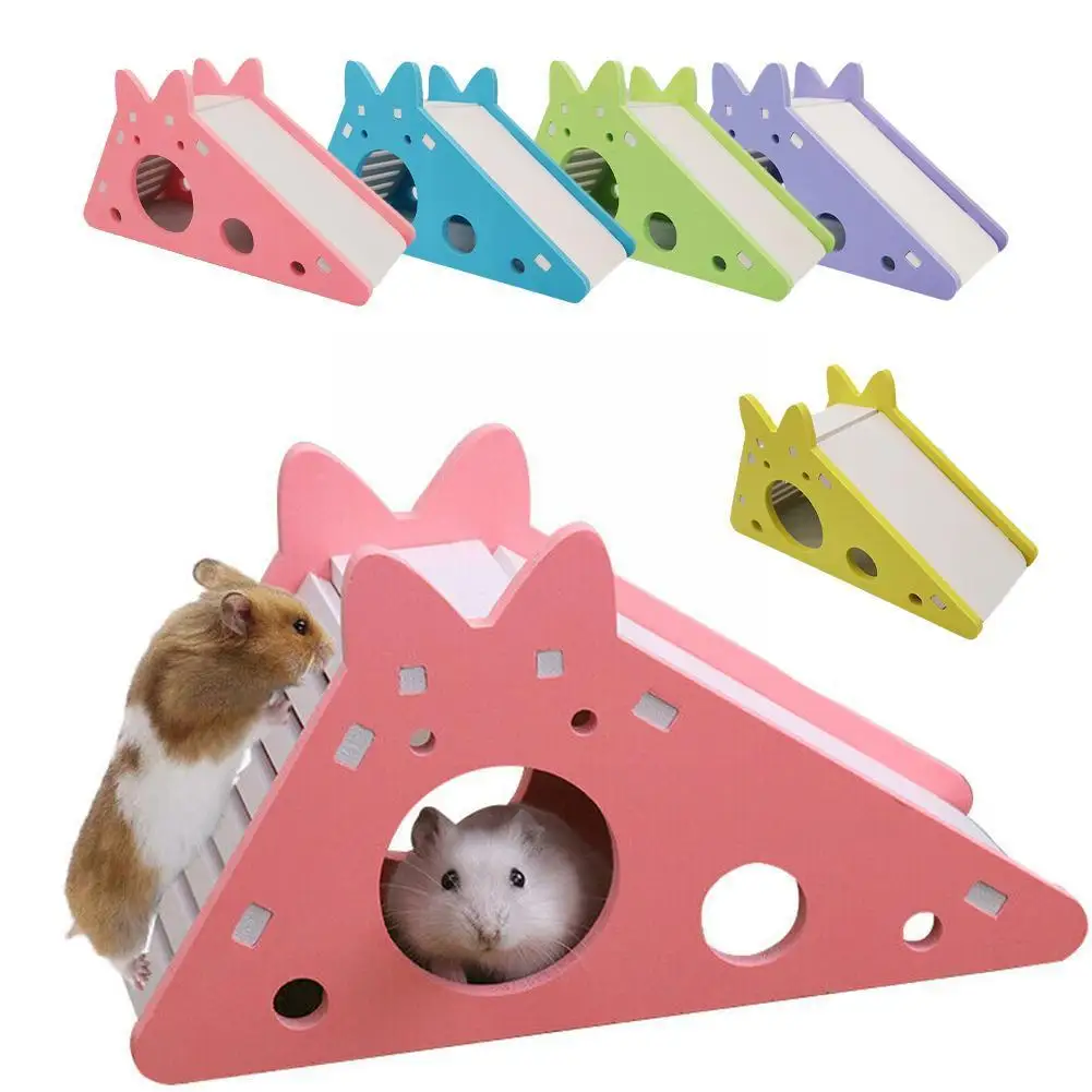 Hamster Slide Toy Pet Hamster House Villa Cage Ladder Exercise Toy For Hamster Mouse Rat Guinea