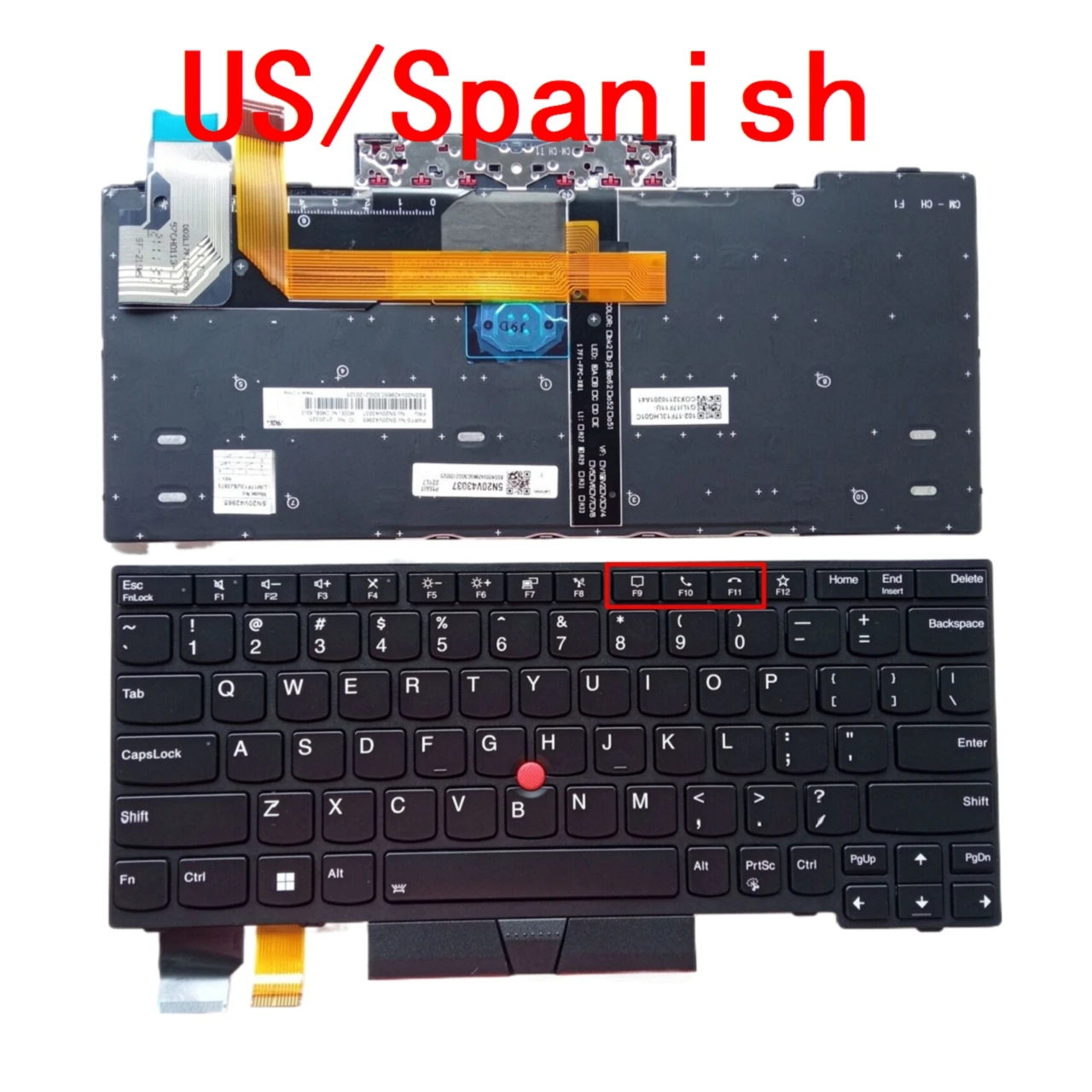 Clavier Lenovo ThinkPad X13 Yoga Gen 1 Hongrois 5M10Y85860 WLAN Neuf