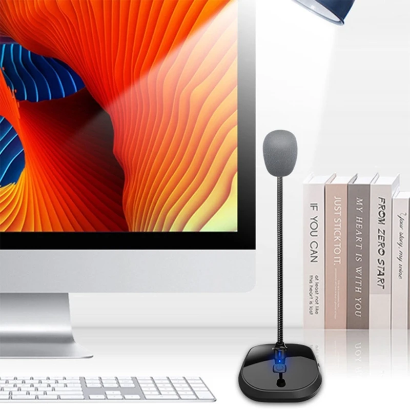 USB 와이어 조정 가능한 마이크 구즈넥 마이크 회의 콘덴서 마이크 PC 컴퓨터 라이브 스트리밍 H7EC