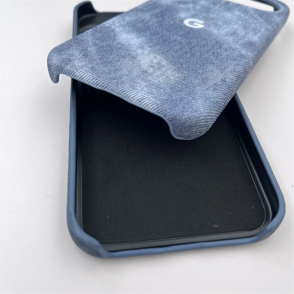 Luxury Denim Magnetic Phone Case with Shockproof Frameless Cooling Design