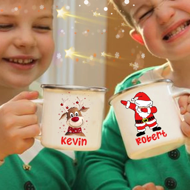 Kids Hot Cocoa Christmas Mug, Childrens Hot Chocolate Cup Personalized, Kids  Mugs, Kids Cups, Christmas Eve Gifts, Boy and Girl Cups 