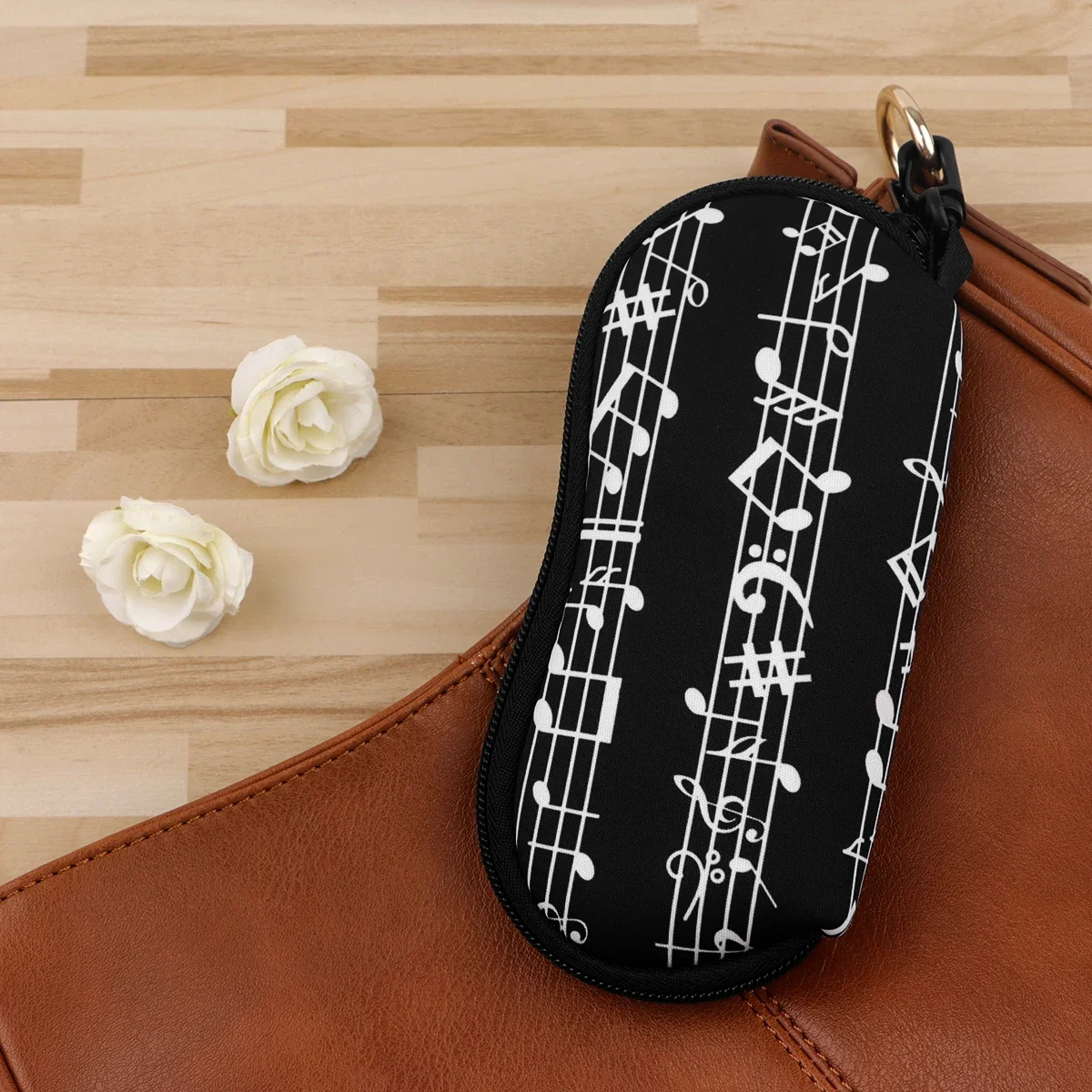 Note Melody Portable Glasses Case Cute Sunglasses for Woman Glasses Box Simple Sunglasses Box