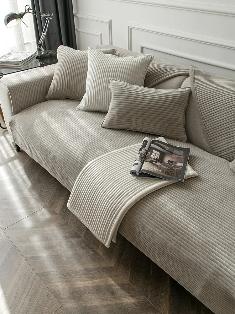 

Plush Sofa Cushion Non-Slip Modern Sofa Cover Slipcover