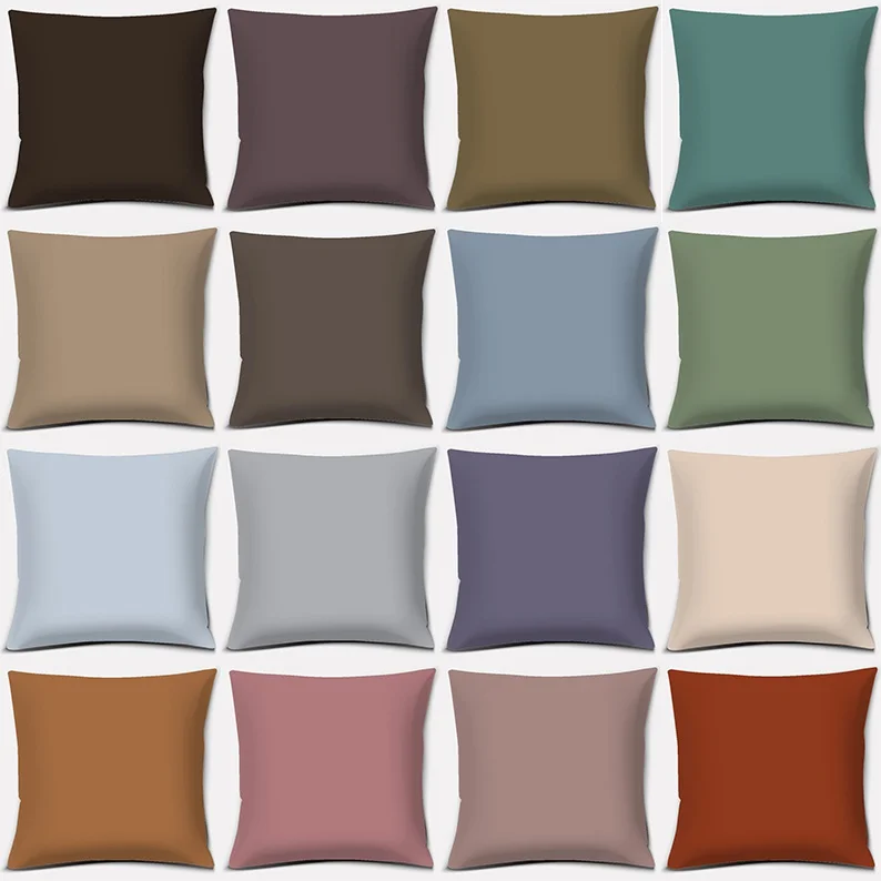 

Morandi Color Collection Throw Pillow Gift Home Office Decor Bedroom Sofa Car Cushion Cover funda de almohada