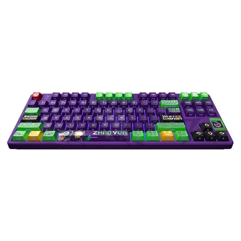 VALKYRIE VK87-ZHAOYUN 기계식 키보드, TFT 스크린, 3 가지 모드 무선 게임용 키보드, RGB 핫 스왑 개스킷, PC 게이머 액세서리
