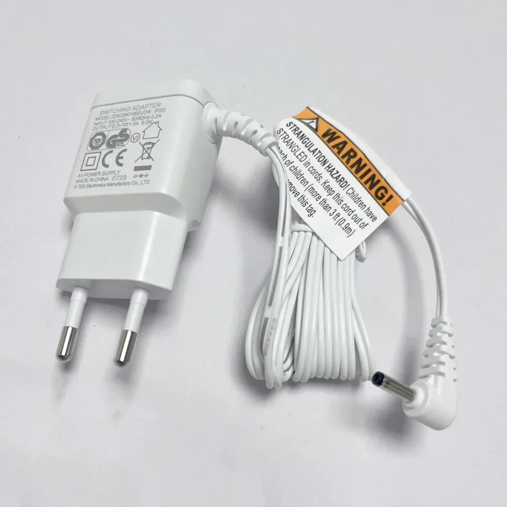 Original EU Power Adapter Charger 110-240V DC 5V 1A for Baby Monitor VB801 etc