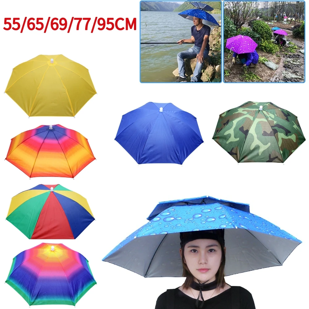 Portable-Rain-Umbrella-Hat-Foldable-Outd