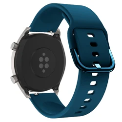 Premium 22mm Silicone Watch Strap Bracelet - Durable and Stylish Design for 22mm (Bluish)