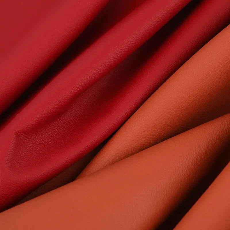 Soft Thin Lamb Patterned Artificial Leather for Clothing Bags And Shoes Washless Comfortable Fabric from China