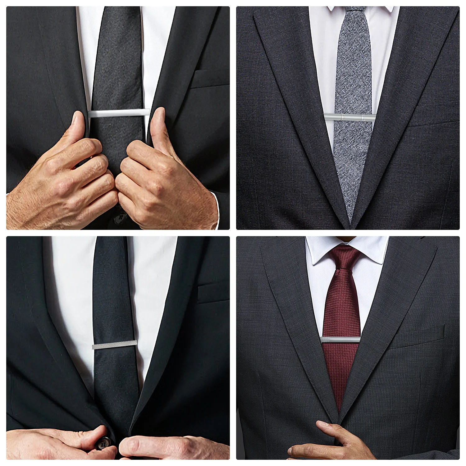 Tie Clips 1PC Minimalist Tie Clip For Men Tie Clip To Man Shirt Business Pisa Ties Men's Cuff Pins Man Fashion Jewelry Cufflink Lawyer