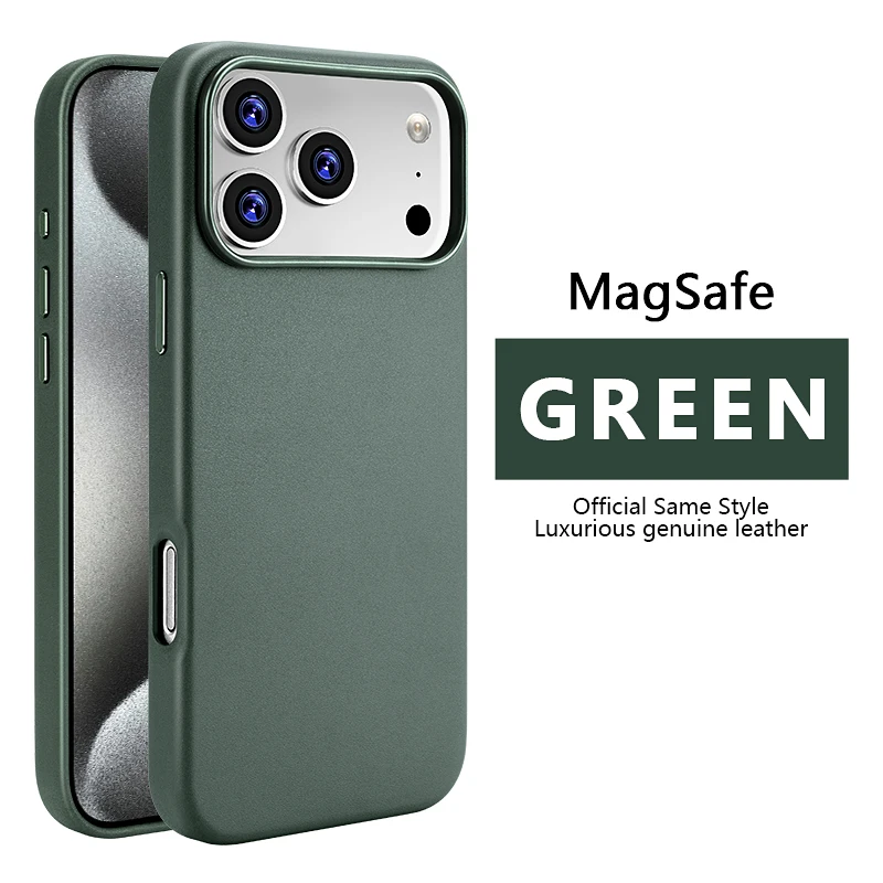 Luxury PU Leather MagSafe Magnetic Phone Case