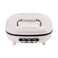 220V Crepe Maker Double-Sided Heating Pancake Maker Non-stick Cake Baking Machine Home Pancake Pan with Big Size and Depth 2