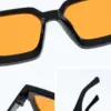 2PCS Plastic Fashion Rectangular Frame Women Sunglasses For Daily Life Men Eyewear Rave Party Daily Life  Accessories. 4