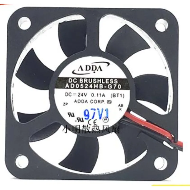 

Новый вентилятор охлаждения для ADDA AD0524HB-G70 5010 DC24V 0.11A, вентилятор охлаждения преобразователя частоты 50x50x10 мм